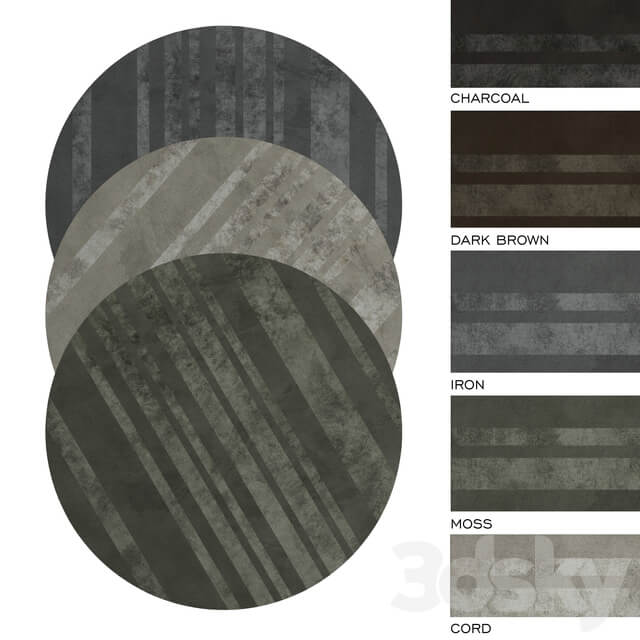 MINOTTI DIBBETS BARCODE round rug