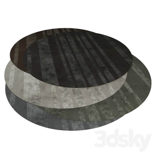 MINOTTI DIBBETS BARCODE round rug