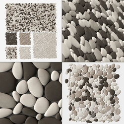 Other decorative objects Pebble oval big panel tile n1  