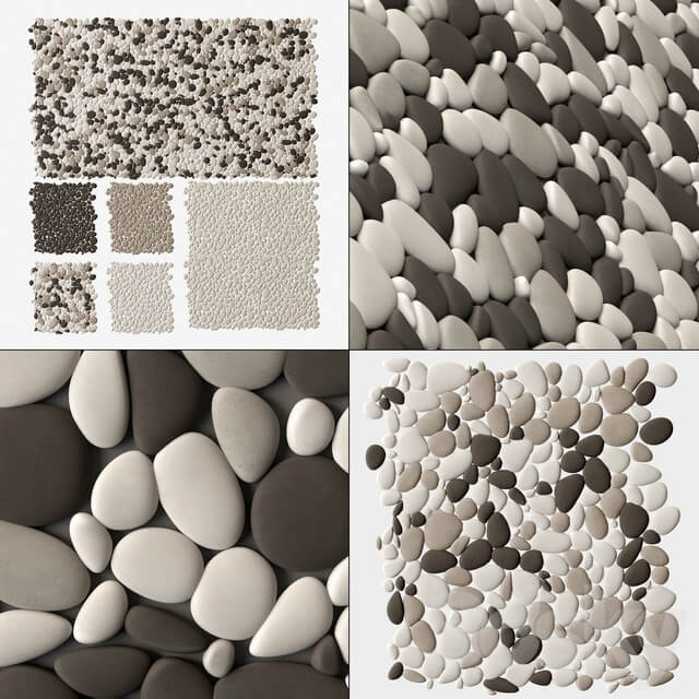 Other decorative objects Pebble oval big panel tile n1 