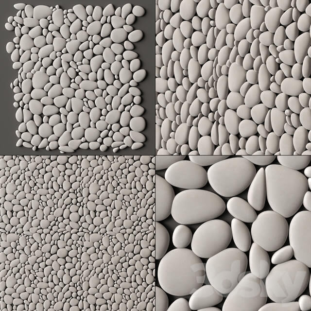 Other decorative objects Pebble oval big panel tile n1 