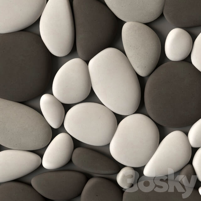 Other decorative objects Pebble oval big panel tile n1 