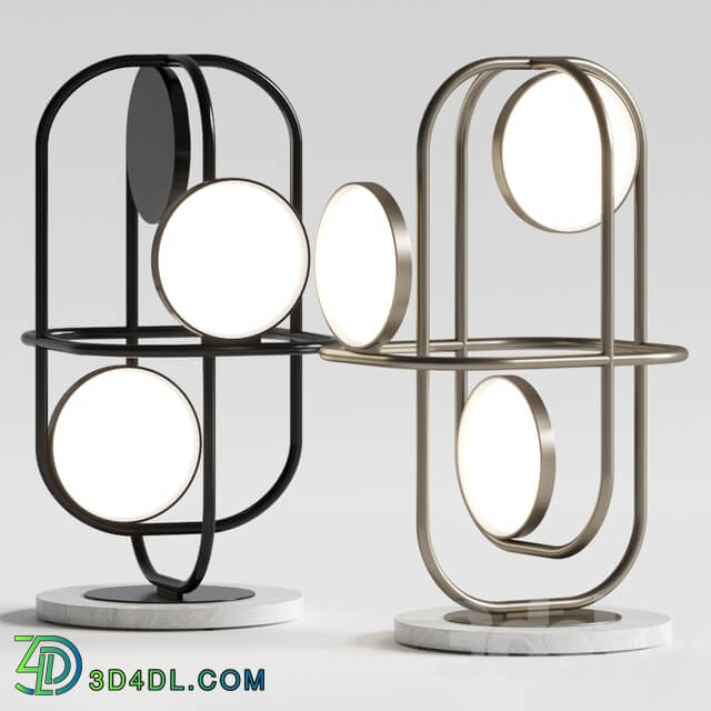 Natuzzi Circle Table Lamps