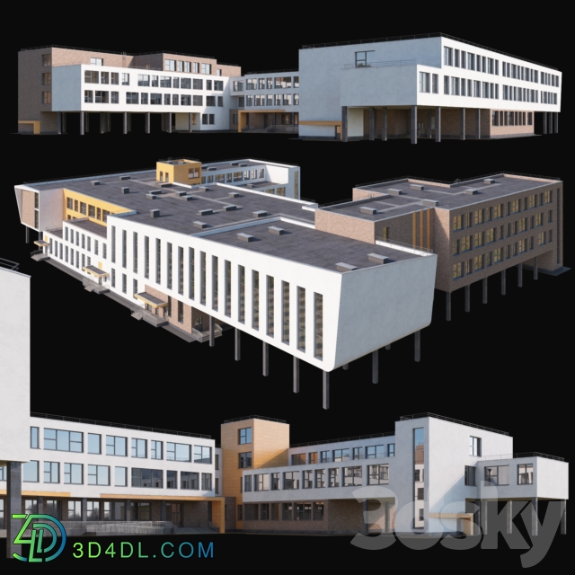 Modern school building