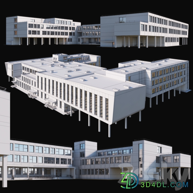 Modern school building