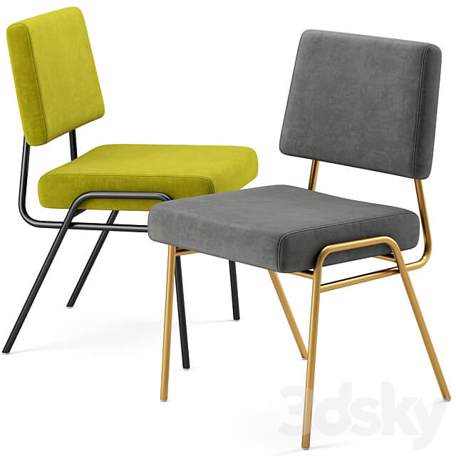 Wire Frame Upholstered Dining Chair Westelm