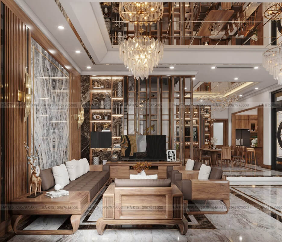  Living Room- Kitchen Interior Model By Ha