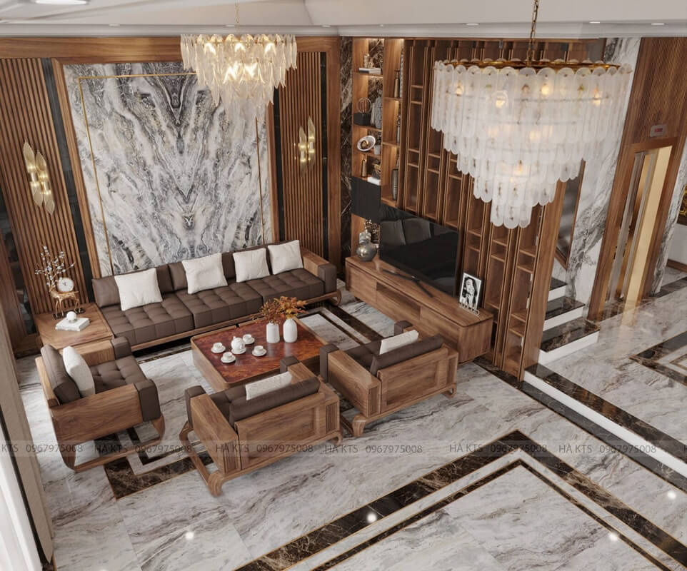  Living Room- Kitchen Interior Model By Ha