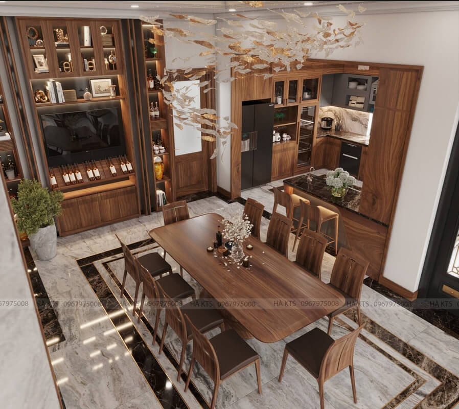  Living Room- Kitchen Interior Model By Ha