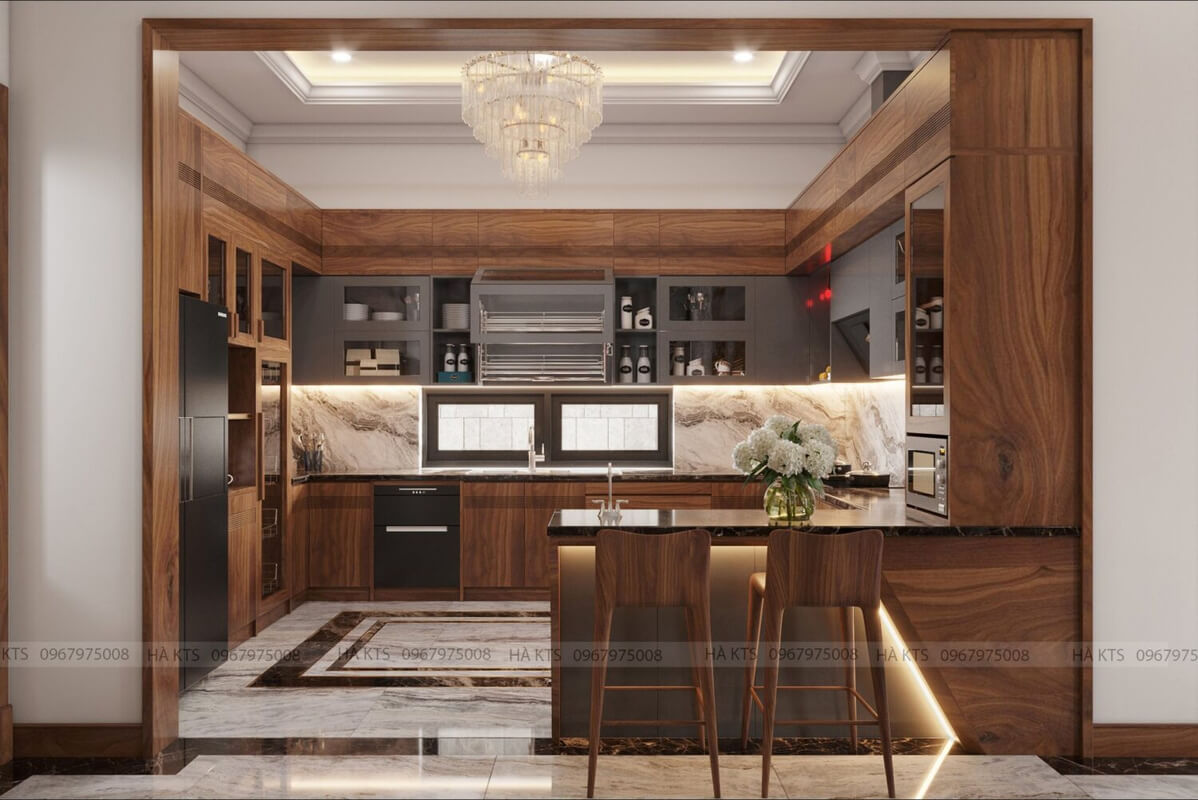  Living Room- Kitchen Interior Model By Ha