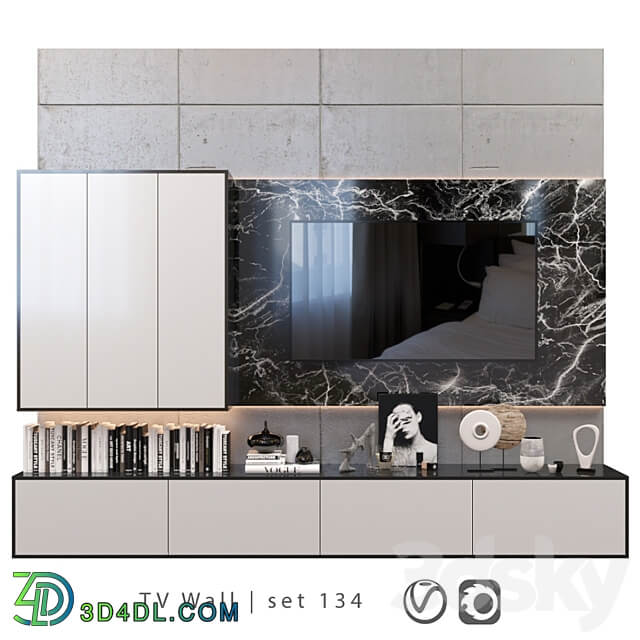TV Wall set 134