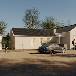 3D Exterior House Scene Model 3dsmax By Duc Linh 