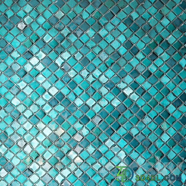 Teal Tile PBR Material 13