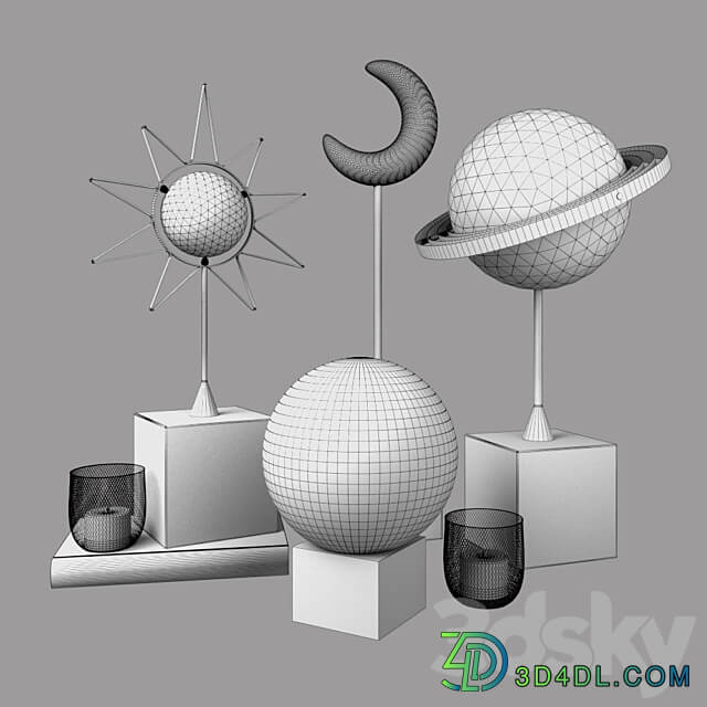 Decor set 3D Models