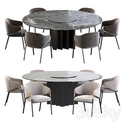 Table Chair Hammer Guest Side Seating and Exlis Amura Complements 