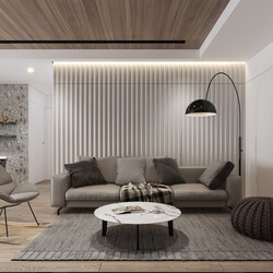 3D Interior Kitchen – Livingroom 299 Scene 3dsmax By Kien Nguyen 
