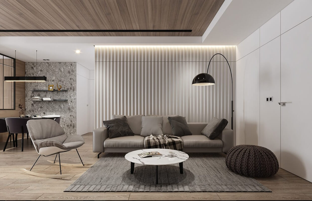 3D Interior Kitchen – Livingroom 299 Scene 3dsmax By Kien Nguyen
