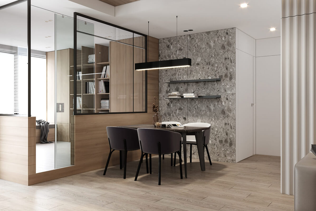 3D Interior Kitchen – Livingroom 299 Scene 3dsmax By Kien Nguyen
