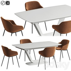 Table Chair Alicante table Vienna chair Boconcept 