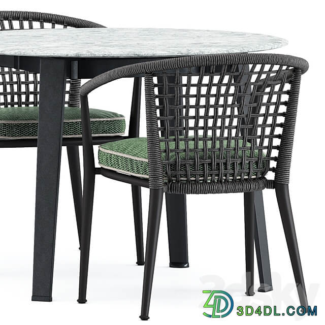 Table Chair Erica 19 chair and Ginepro round Outdoor table by bebitalia
