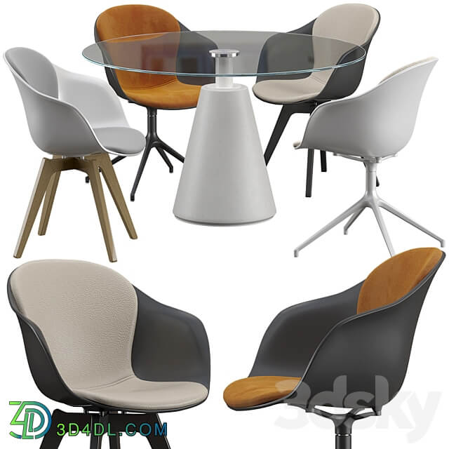 Table Chair Boconcept Adelaide chair Madrid table set
