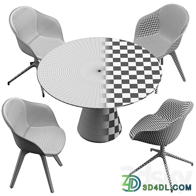 Table Chair Boconcept Adelaide chair Madrid table set