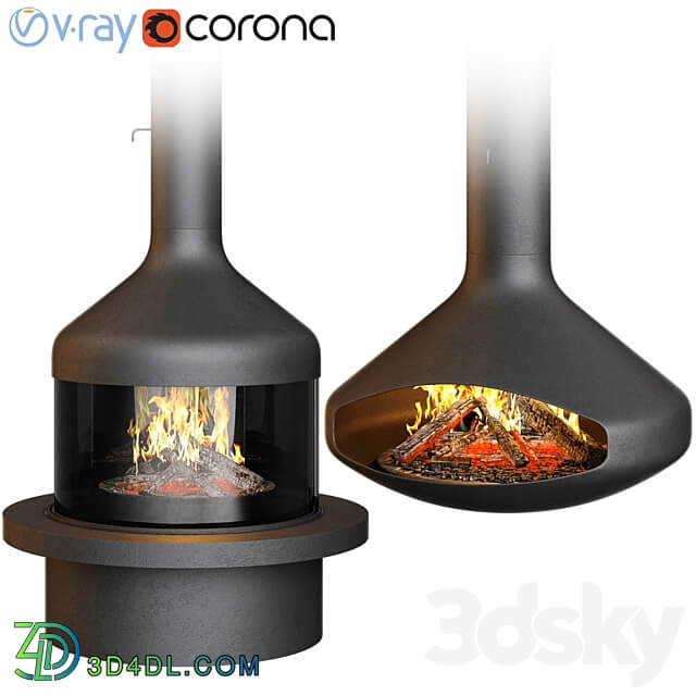 Fireplace set Focus Creation 1 4 options 