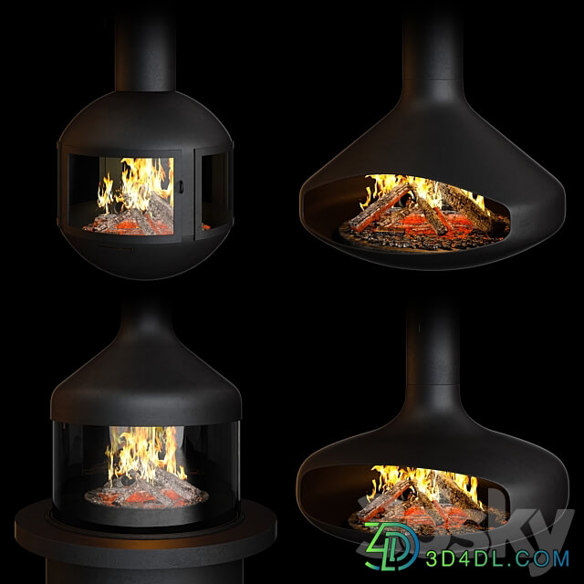 Fireplace set Focus Creation 1 4 options 