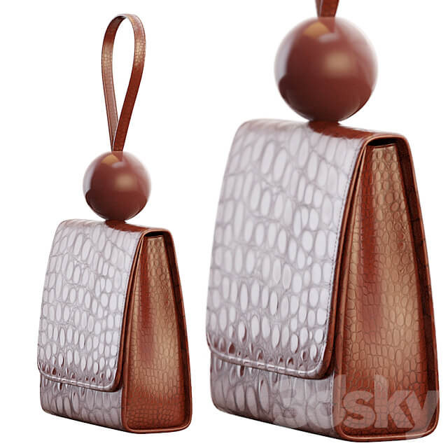 Other decorative objects Bag Ball croc effect leather tote