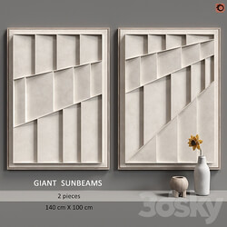 Relief GIANT SUNBEAMS 3D Models 