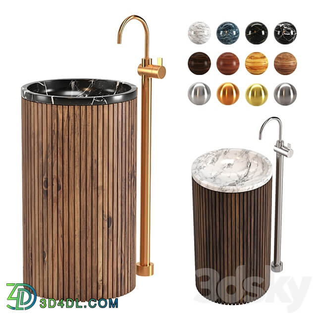 Wash Basin Set 02