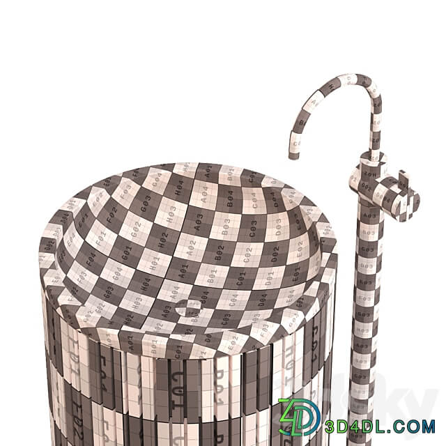 Wash Basin Set 02