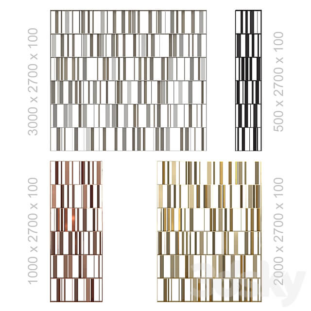 Decorative partition 3D Models