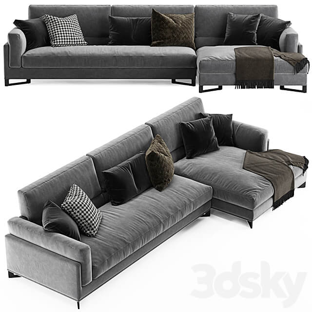 DAVIS IN L sofa by Frigerio Salotti