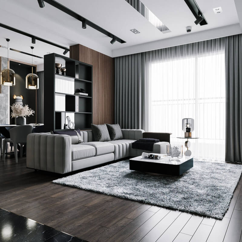  Interior Living Room- Kitchen by Hoang Nguyen