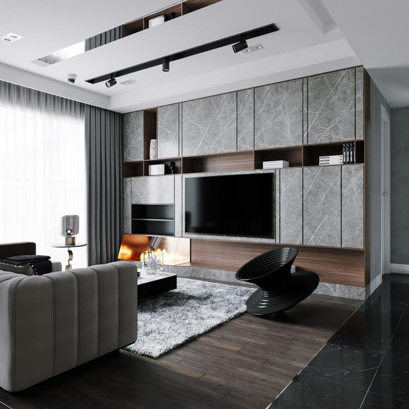  Interior Living Room- Kitchen by Hoang Nguyen