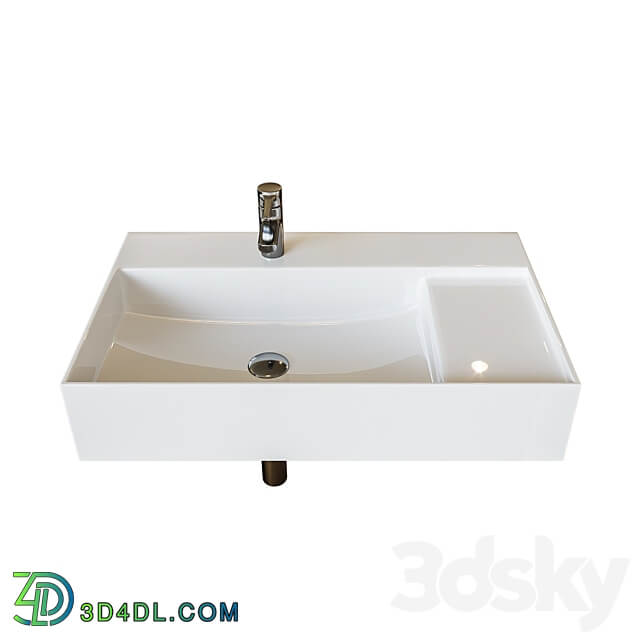Washbasin Roca Inspira Square WB Unik 80x49 cm furniture 32752B000