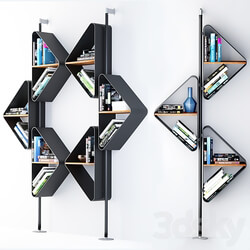 Wall or ceiling hanging bookcase from Cattelan 