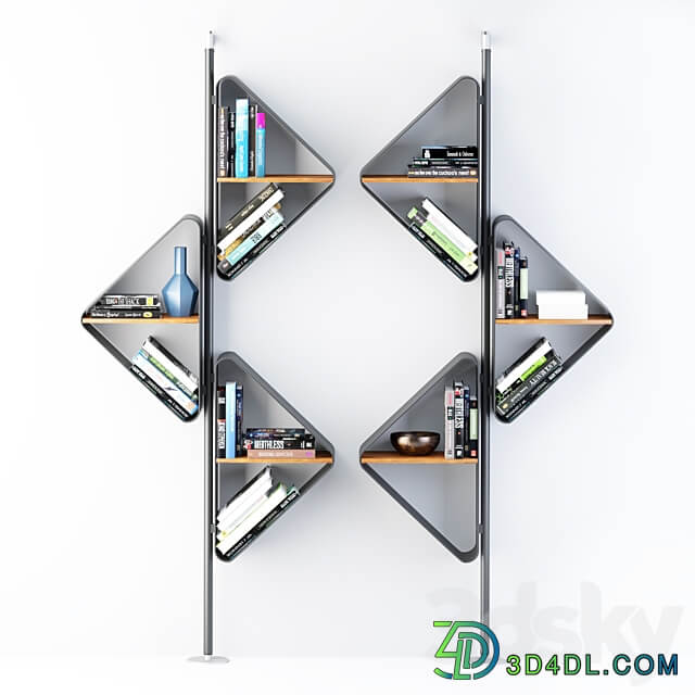 Wall or ceiling hanging bookcase from Cattelan