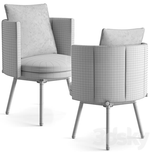 Table Chair Minotti dinning set