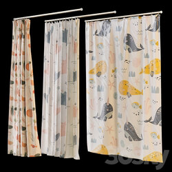 Shower curtain 6 prints  