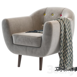 Armchair Rotterdam Tesla Gray 