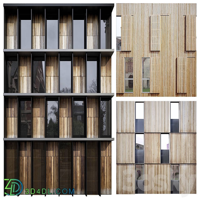 Facades of houses