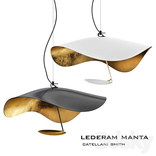 Pendant light Lederam manta catellani smith