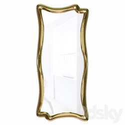 Wall mirror in a figured frame Marne Antique gold leaf 