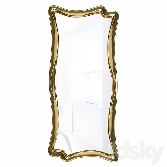 Wall mirror in a figured frame Marne Antique gold leaf
