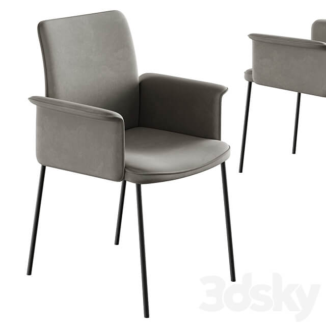 Dining set christine kroencke porto table jaro 200 chair Table Chair 3D Models