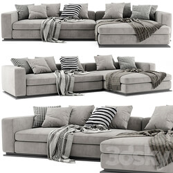 Minotti Leonard Chaise Longue Sofa 