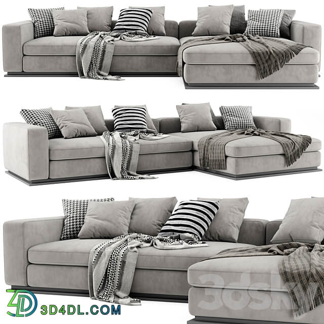 Minotti Leonard Chaise Longue Sofa