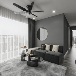  Apartment Interior Model by Anh Tran 